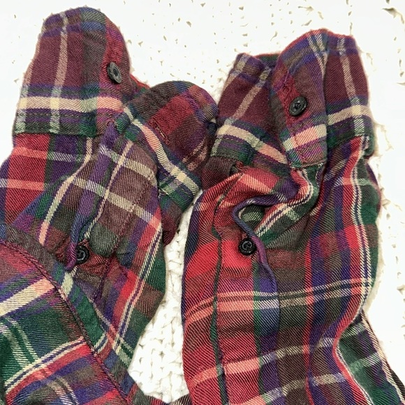 Lauren Ralph Lauren black label Plaid Button-Up Shirt Dress size 8 - Picture 4 of 5